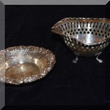 S04. Monogrammed sterling silver bowls. 